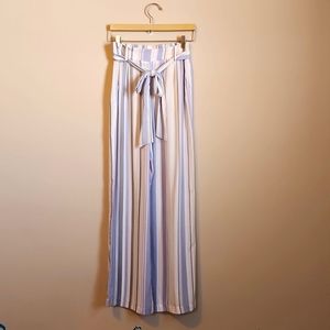 Forever21 striped wide leg pants